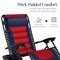 Best Choice Products Oversized Padded Zero Gravity Chair, Folding Outdoor Patio Recliner w/ Side Tray